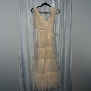 Tulle maxi dress - cream
